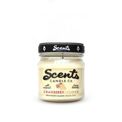 Scents Candle Co. Cranberry+Clove Soy Wax Candles on
