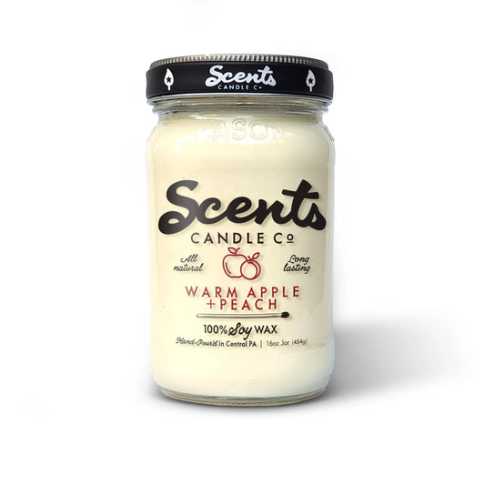 Scents Candle Co. Warm Apple + Peach Soy Wax Candles