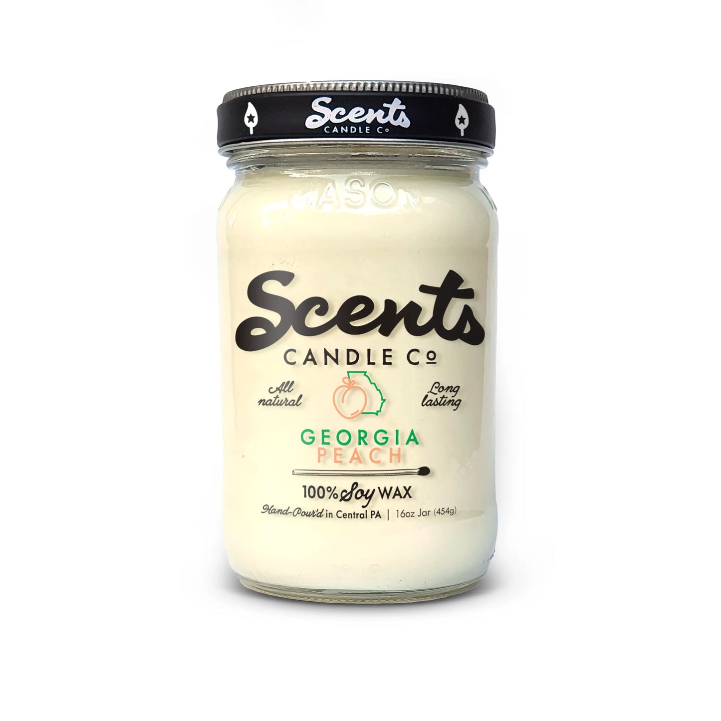 Scents Candle Co. Georgia Peach Soy Wax Candles