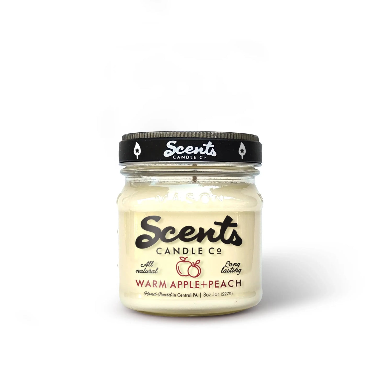 Scents Candle Co. Warm Apple + Peach Soy Wax Candles